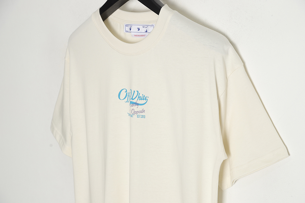 Off White OW simple letter print short-sleeved T-shirt