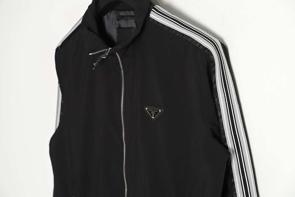 PRADA 23SS School Uniform Stand Collar Jacket