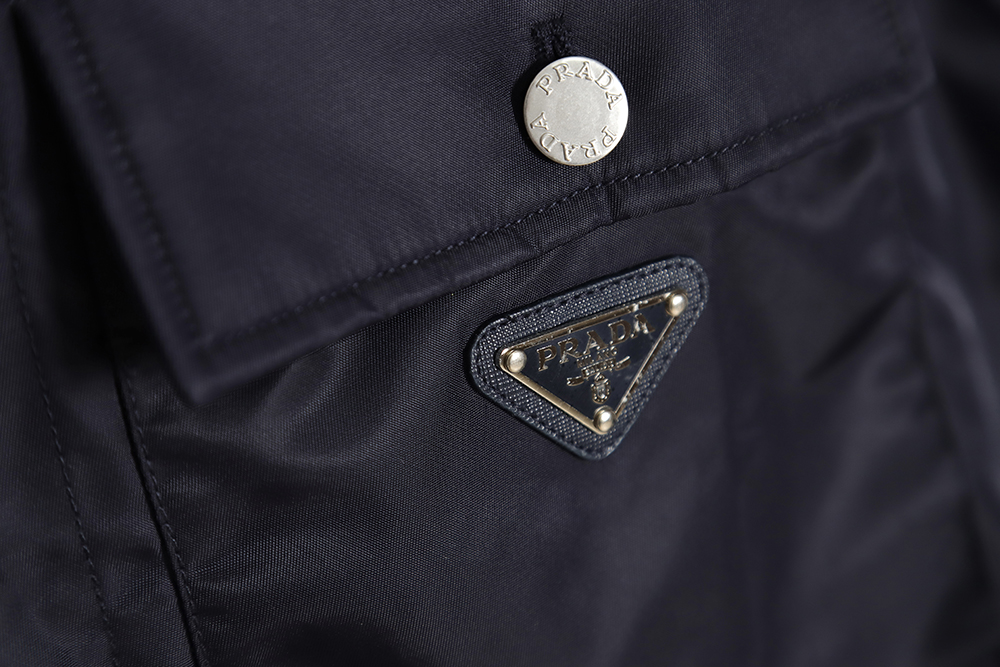 PRADA 23SS Re-Nylon Double Pocket Long Sleeve Shirt Jacket