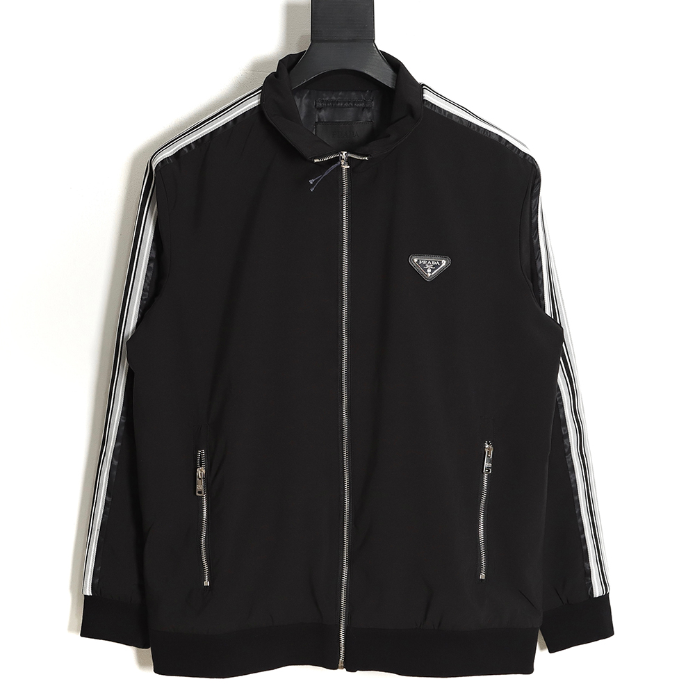 PRADA 23SS School Uniform Stand Collar Jacket