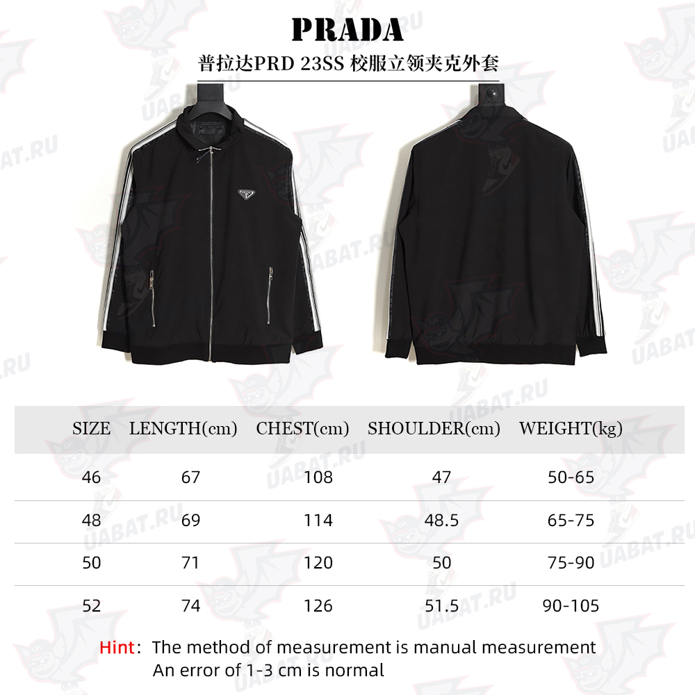 PRADA 23SS School Uniform Stand Collar Jacket