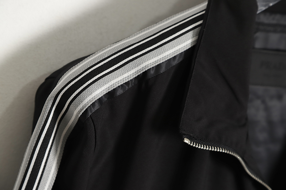 PRADA 23SS School Uniform Stand Collar Jacket