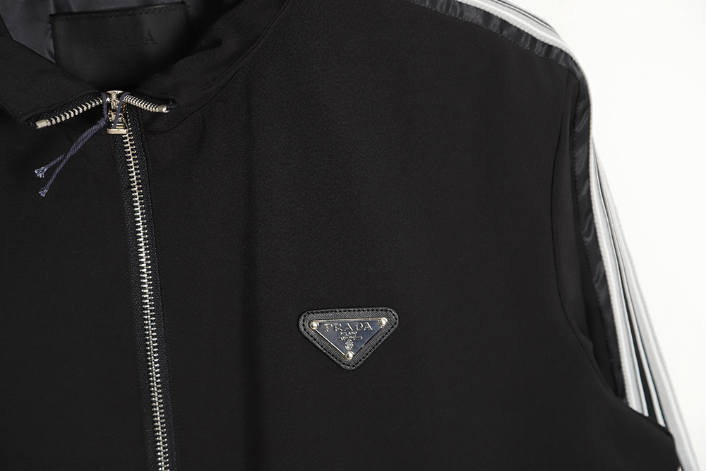PRADA 23SS School Uniform Stand Collar Jacket