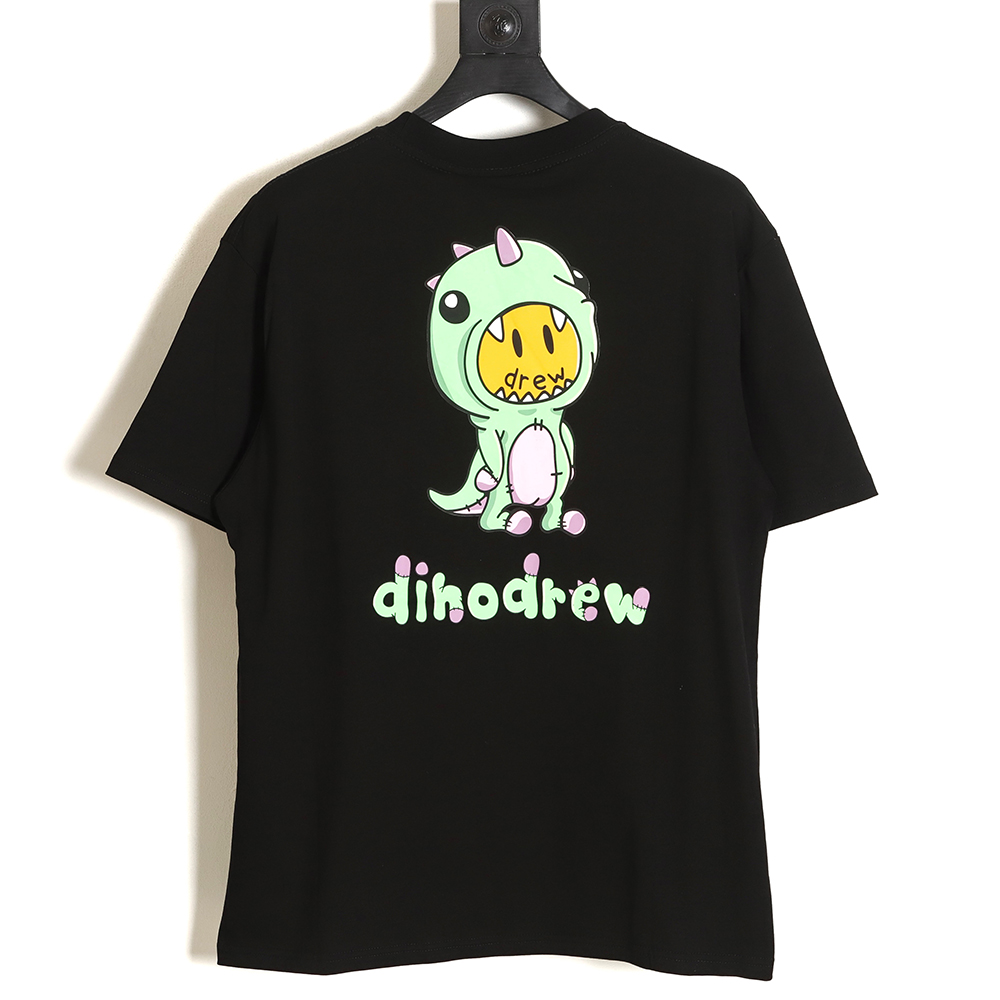 DREW HOUSE Smiley Cartoon Dinosaur Print Short Sleeve TSK1