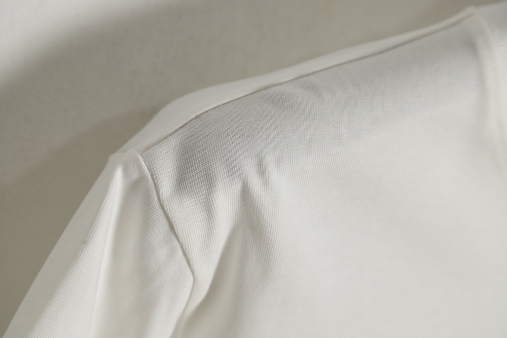 Alexander Wang 23ss embroidered letter logo short sleeves