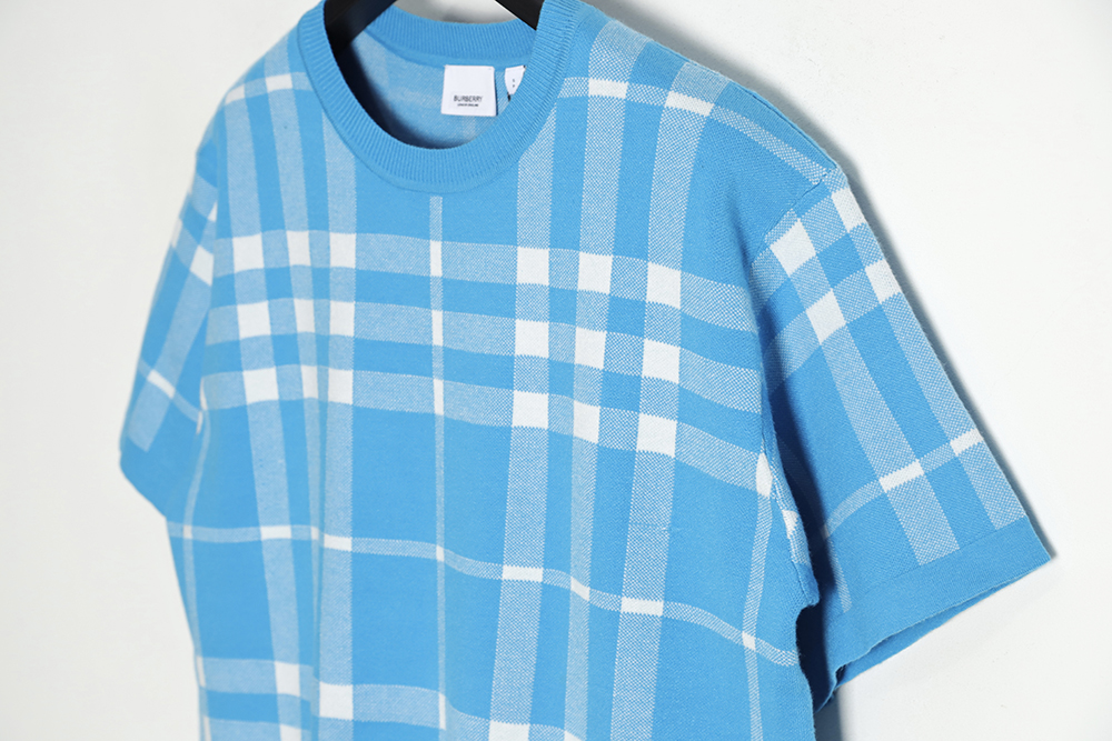 Burberry BBR 23SS Check Wool Short Sleeve T-Shirt