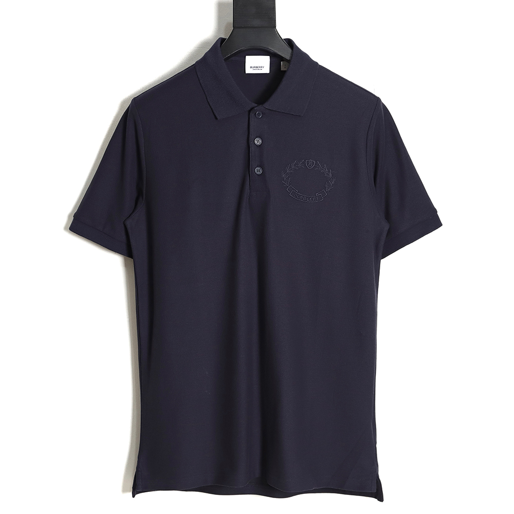 Burberry BBR 23ss chest wheat ear embroidery short-sleeved polo shirt