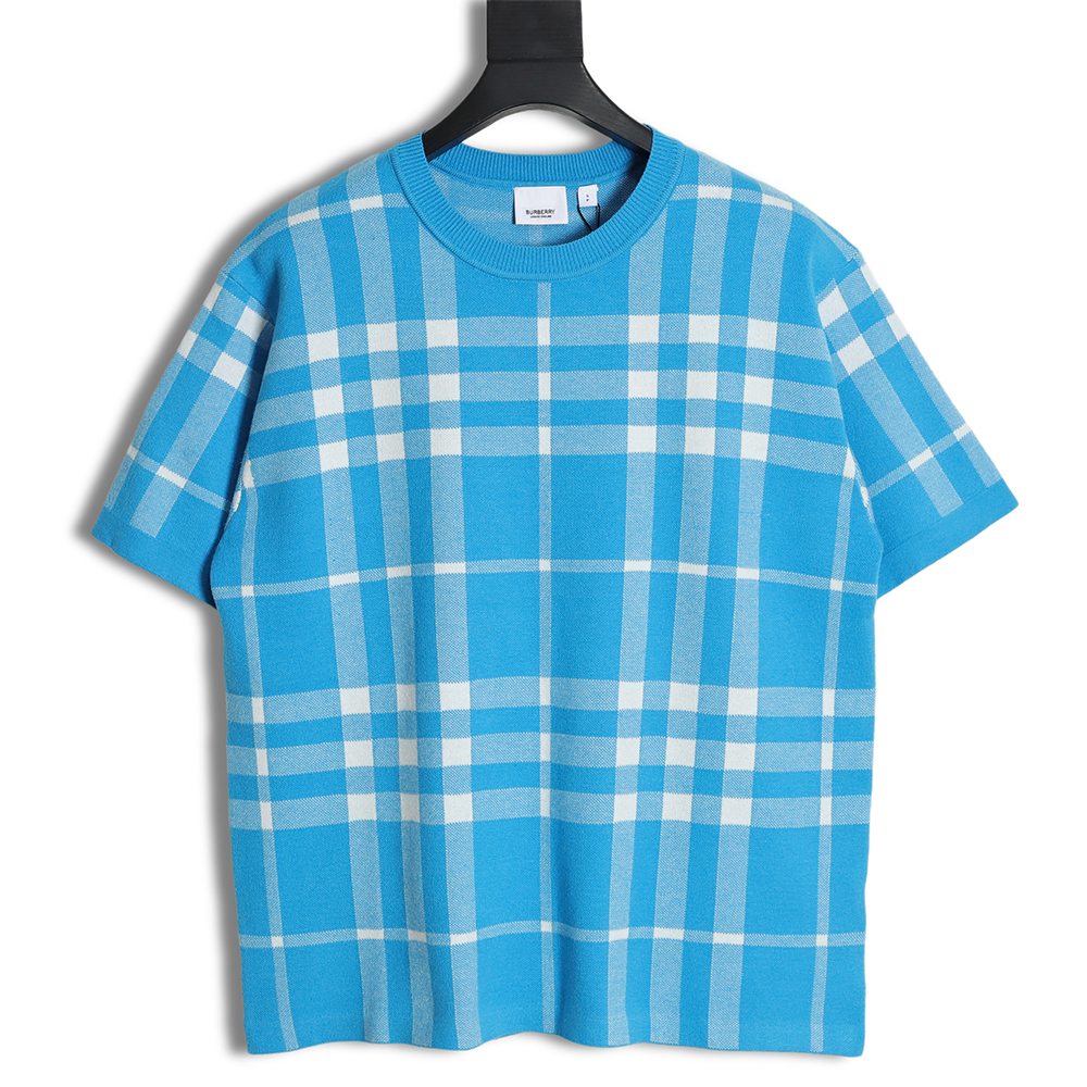 Burberry BBR 23SS Check Wool Short Sleeve T-Shirt