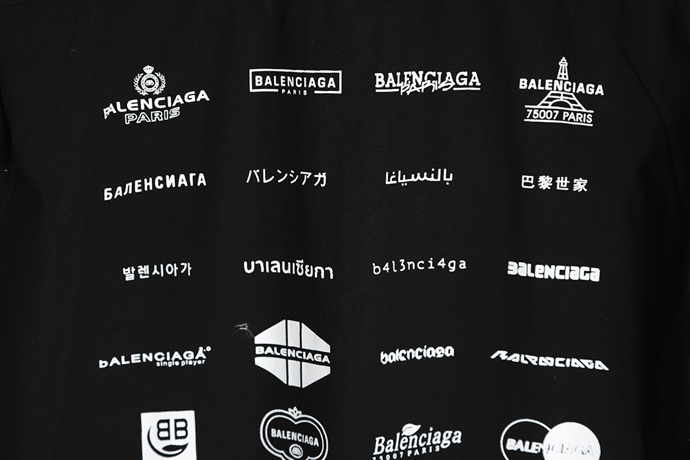 Balenciaga limited slogan logo shirt TSK1