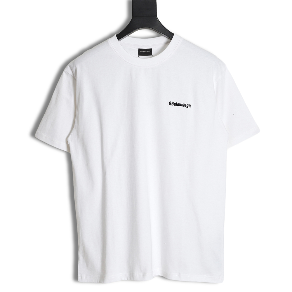Balenciaga Balenciaga BLCG 23SS BB small embroidery short-sleeved T-shirt TSK2