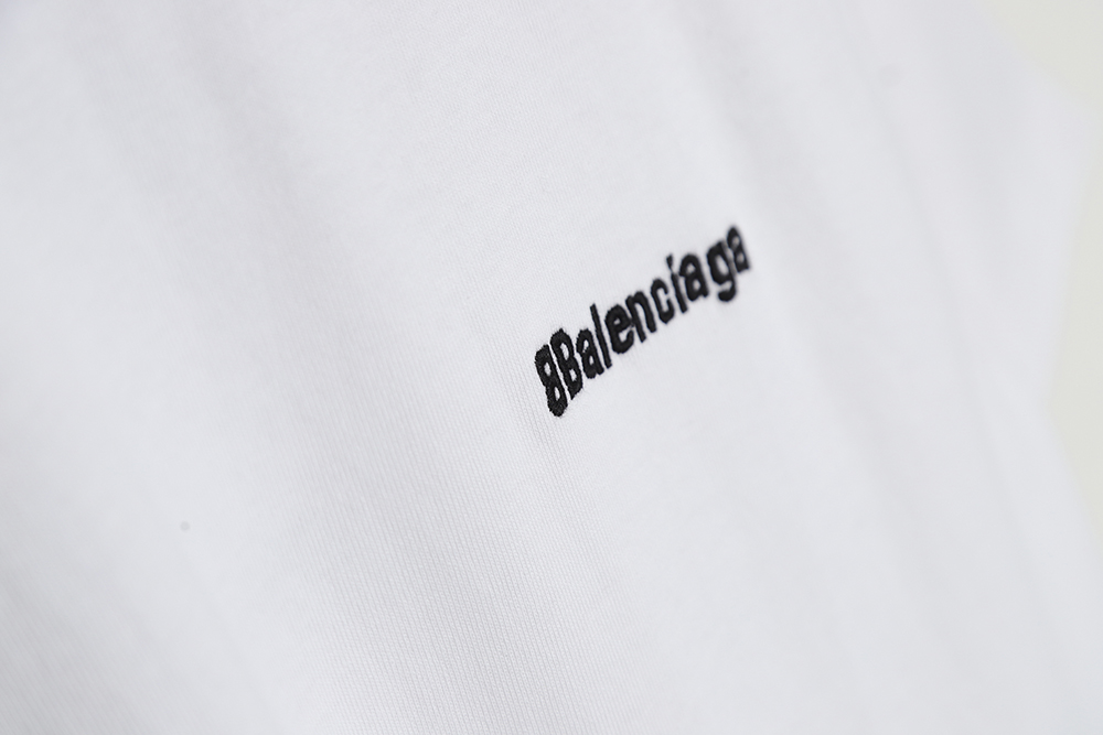 Balenciaga Balenciaga BLCG 23SS BB small embroidery short-sleeved T-shirt TSK2
