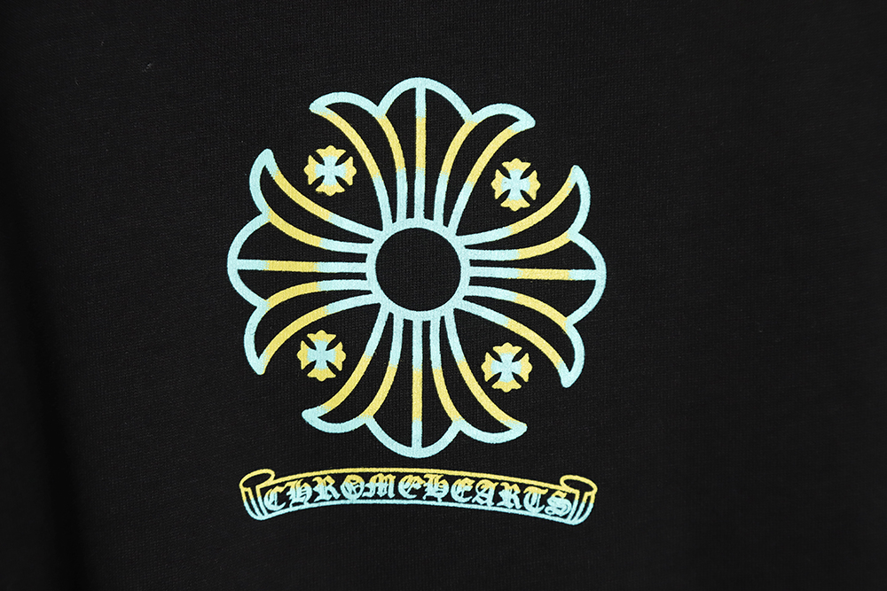 Chrome Hearts Chrome Hearts Sanskrit smudged short-sleeved T-shirt TSK1