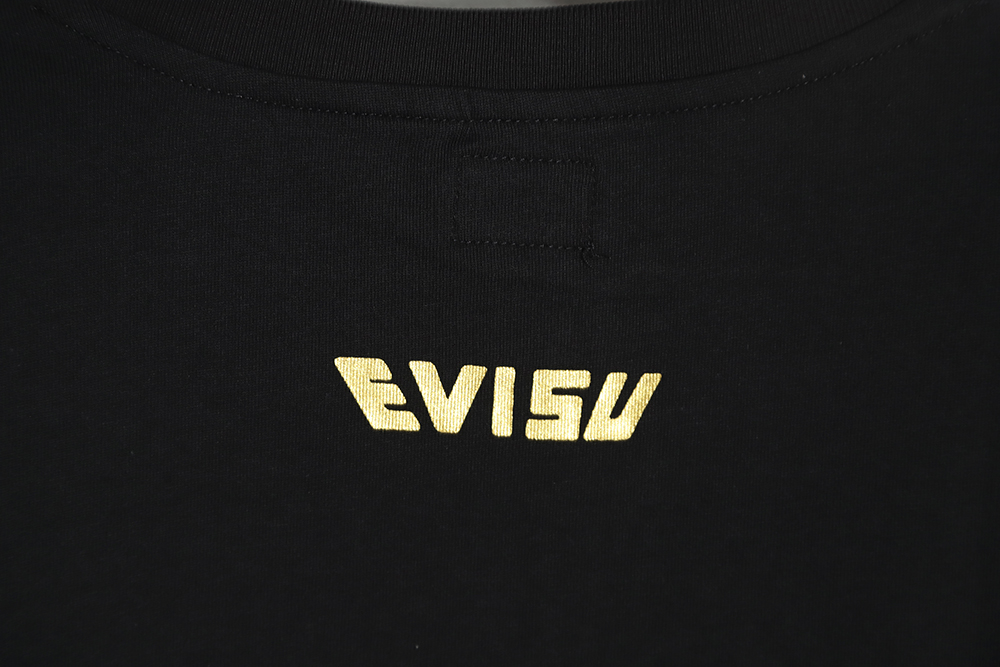 Evisu Fushen 23ss Seagull and Logo Print Short Sleeve T-Shirt