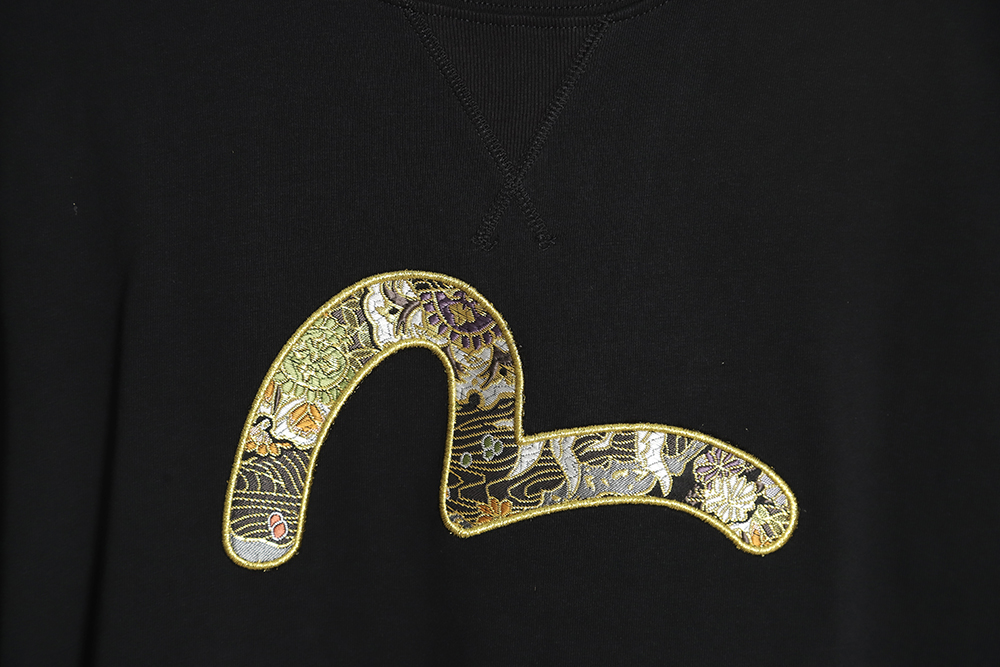 Evisu Fushen 23ss Seagull and Logo Print Short Sleeve T-Shirt
