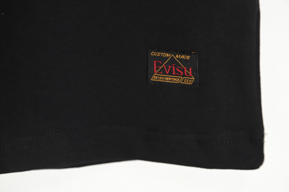 Evisu Fushen 23ss Seagull and Logo Print Short Sleeve T-Shirt