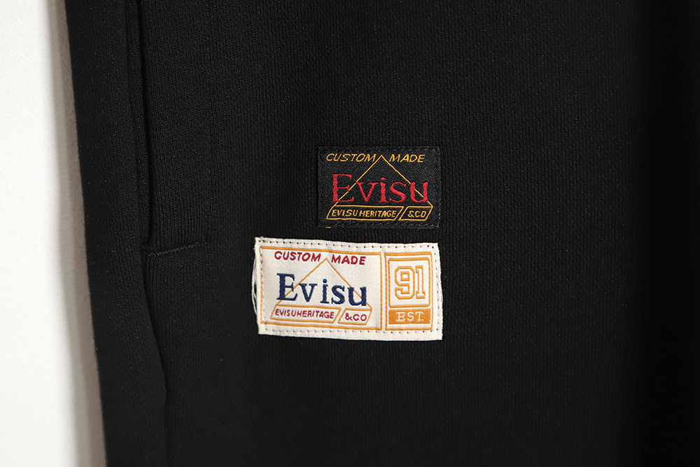 Evisu Fushen 23ss Big M print shorts