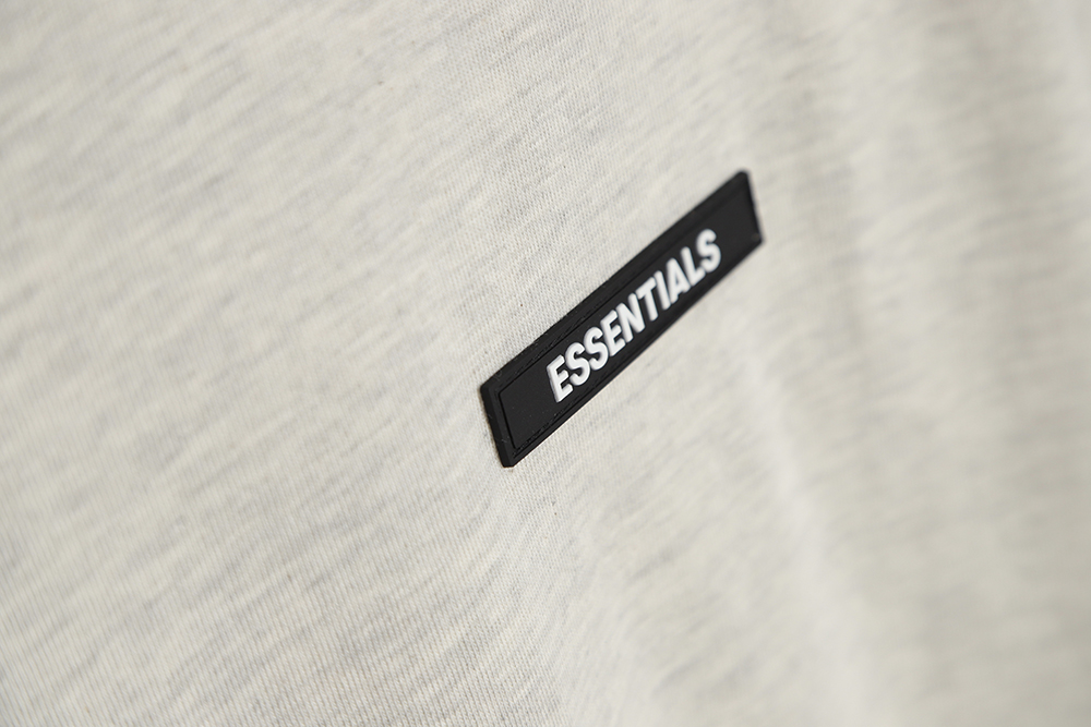 Fear of God FOG essential double line silicone nameplate short-sleeved T-shirt TSK1