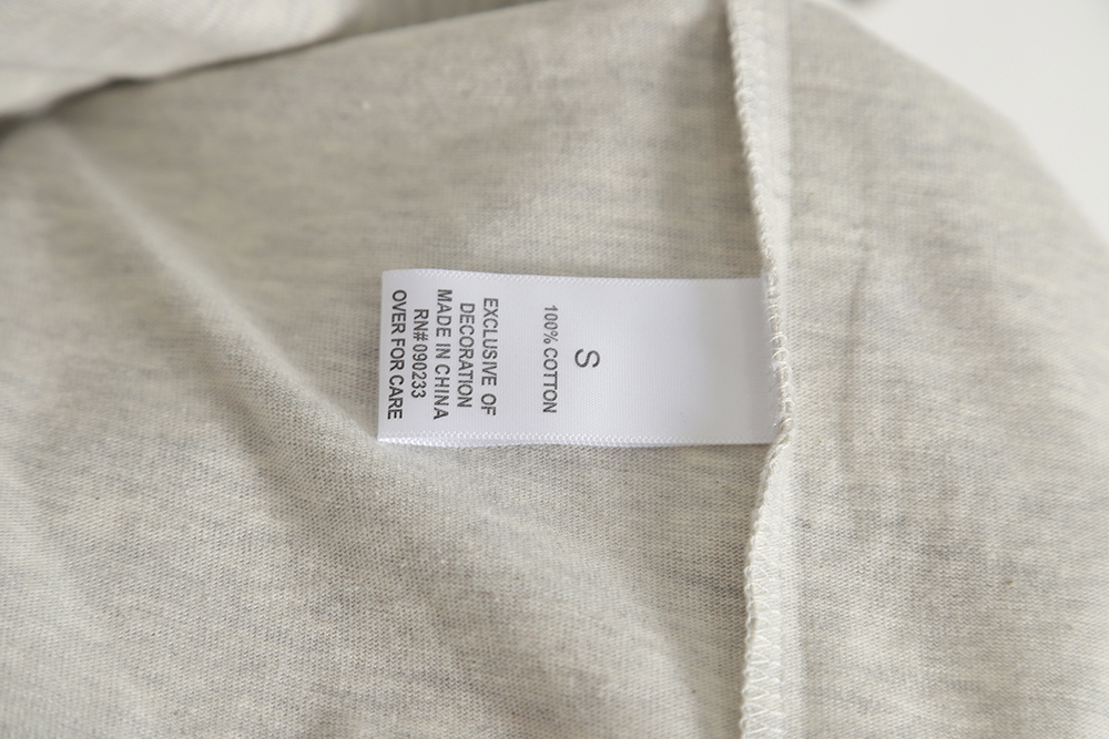 Fear of God FOG essential double line silicone nameplate short-sleeved T-shirt TSK1