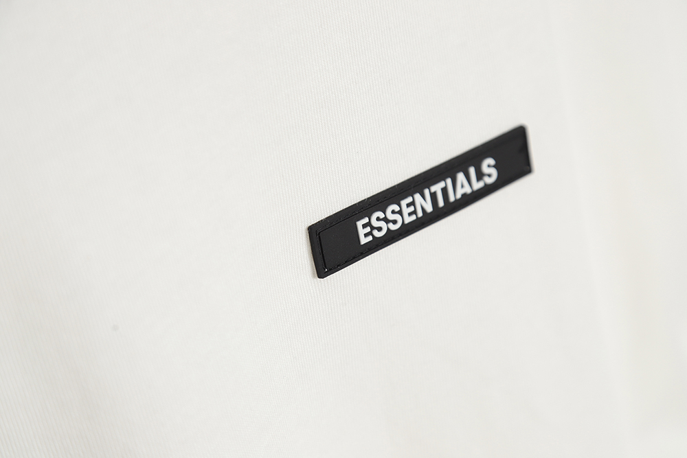 Fear of God FOG essential double line silicone nameplate short-sleeved T-shirt