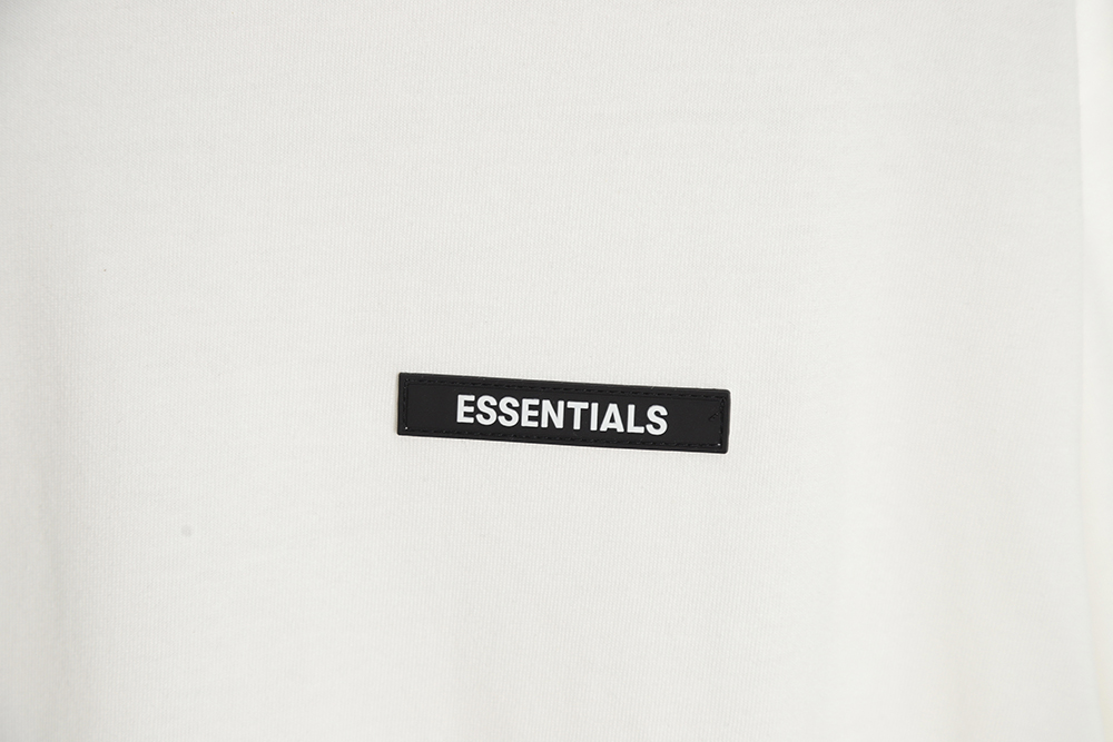 Fear of God FOG essential double line silicone nameplate short-sleeved T-shirt