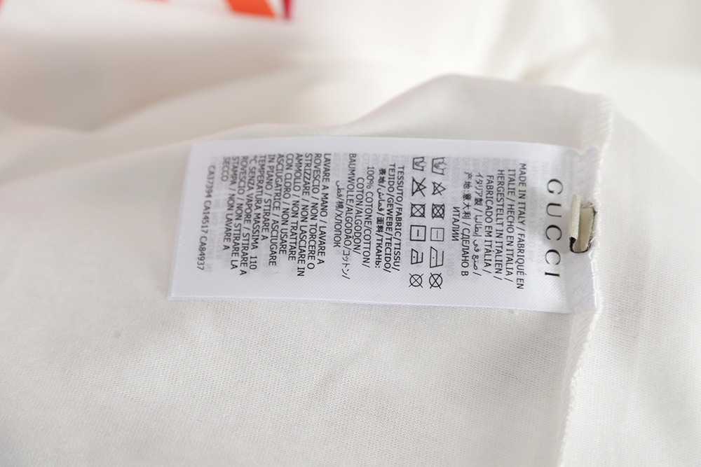 Gucci Gucci new front and rear colorful letters T-shirt