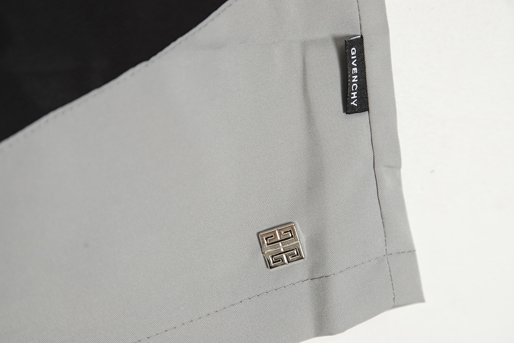 Givenchy23 spring and summer embroidered color contrast stitching shorts