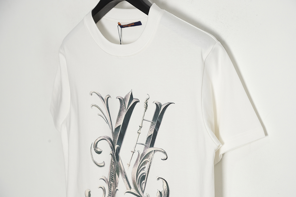 Louis Vuitton Louis Vuitton LV wave print short-sleeved T-shirt