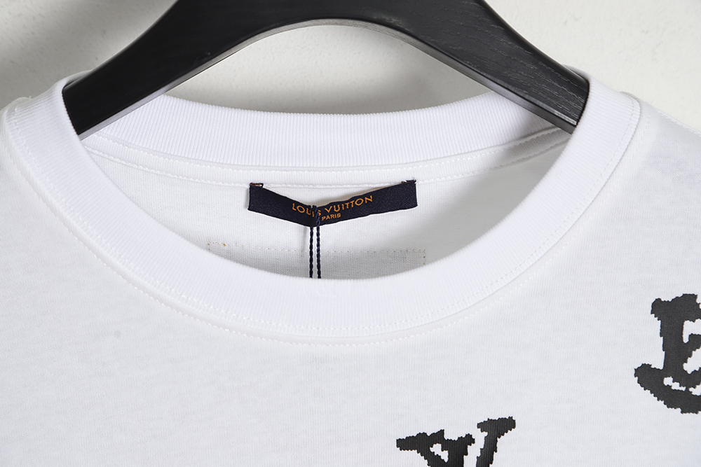 Louis vuitton LV Louis Vuitton jazz small print short-sleeved T-shirt TSK1