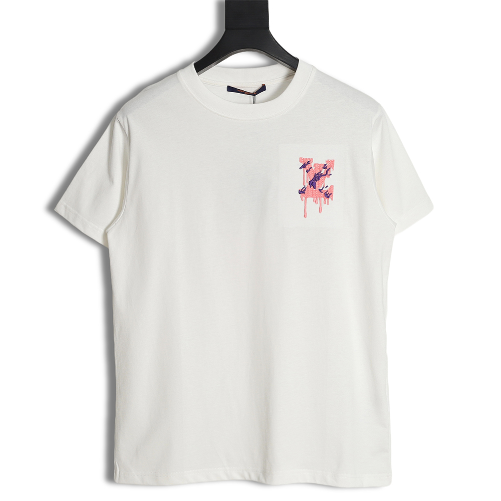 Louis Vuitton Louis Vuitton LV Pink Tassel Short Sleeve T-Shirt