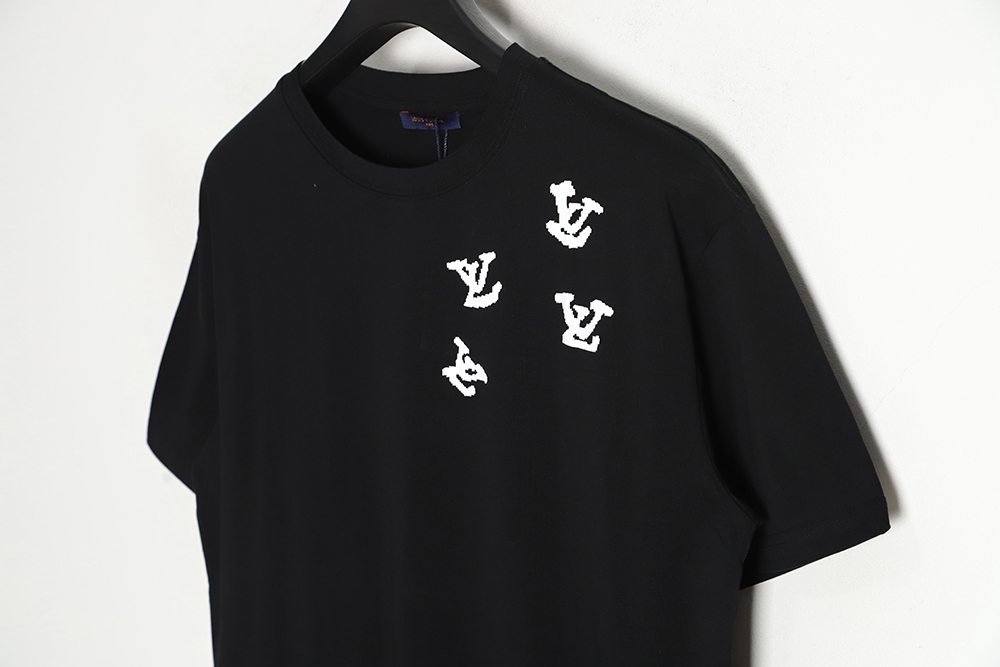 Louis vuitton LV Louis Vuitton jazz small print short-sleeved T-shirt