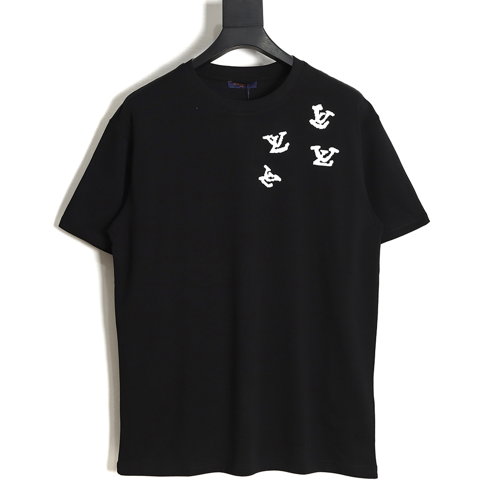 Louis vuitton LV Louis Vuitton jazz small print short-sleeved T-shirt