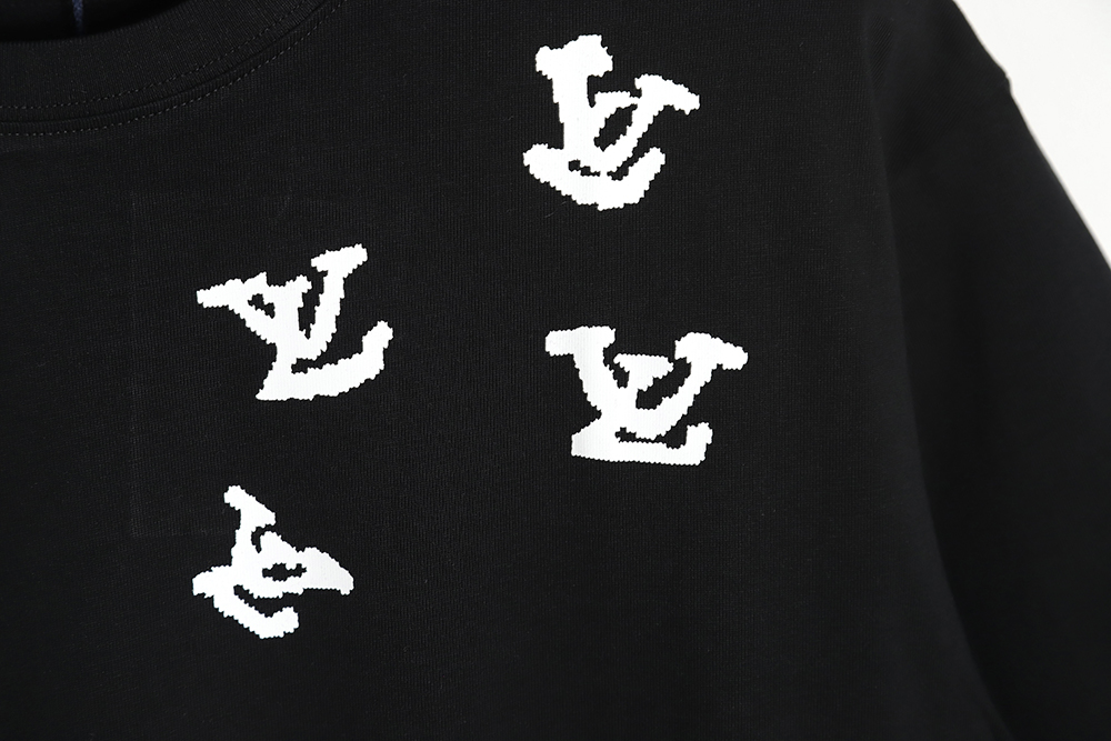 Louis vuitton LV Louis Vuitton jazz small print short-sleeved T-shirt