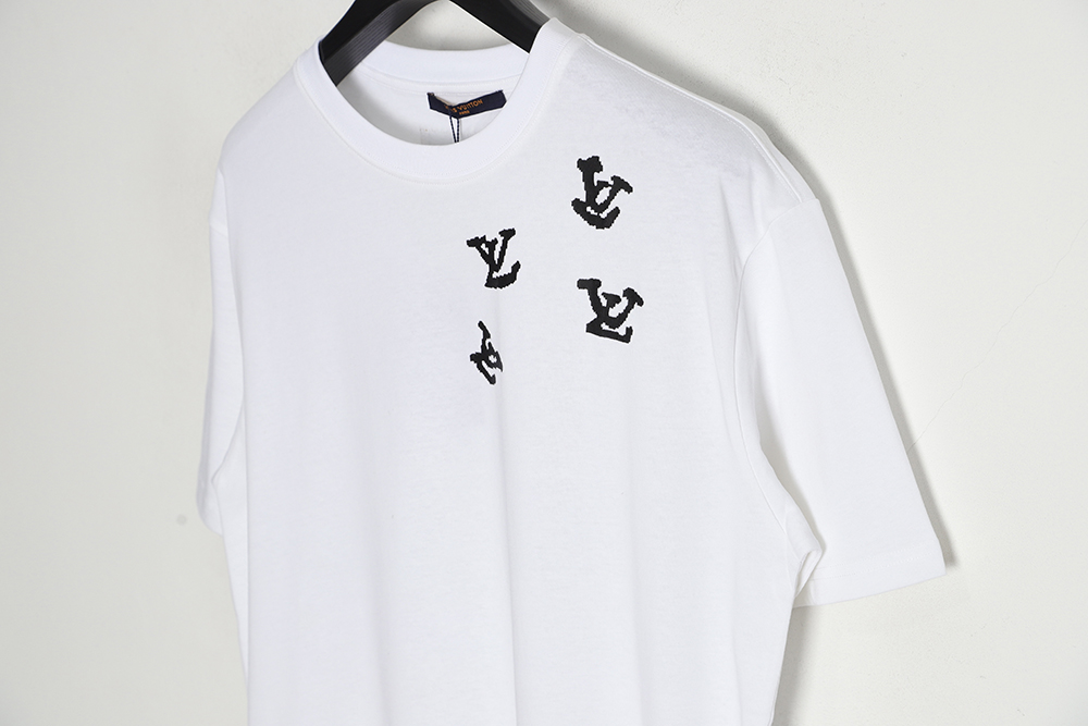 Louis vuitton LV Louis Vuitton jazz small print short-sleeved T-shirt TSK1