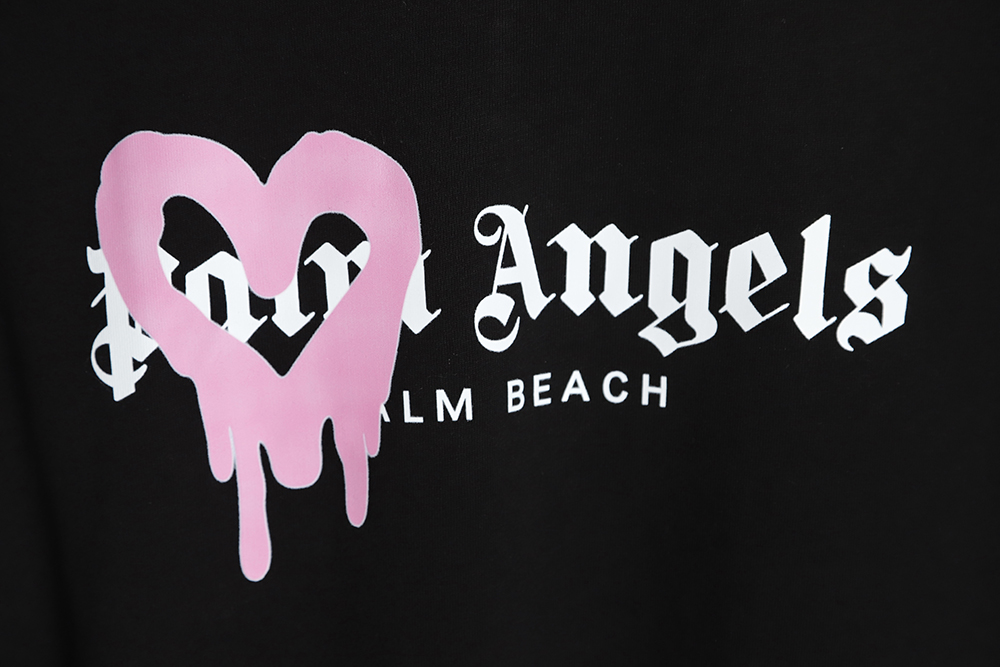 PALM ANGELS PA palm angel love spray paint printing short-sleeved T-shirt TSK2