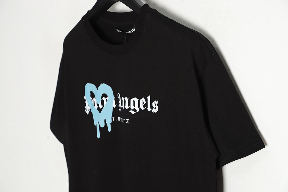 PALM ANGELS PA Palm Angels love spray paint printing short-sleeved T-shirt TSK3
