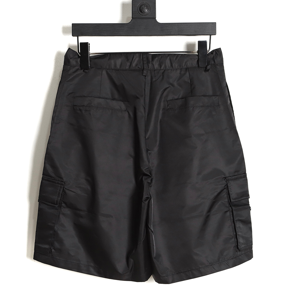 Prada 23SS Double Side Pocket Nylon Cargo Shorts"