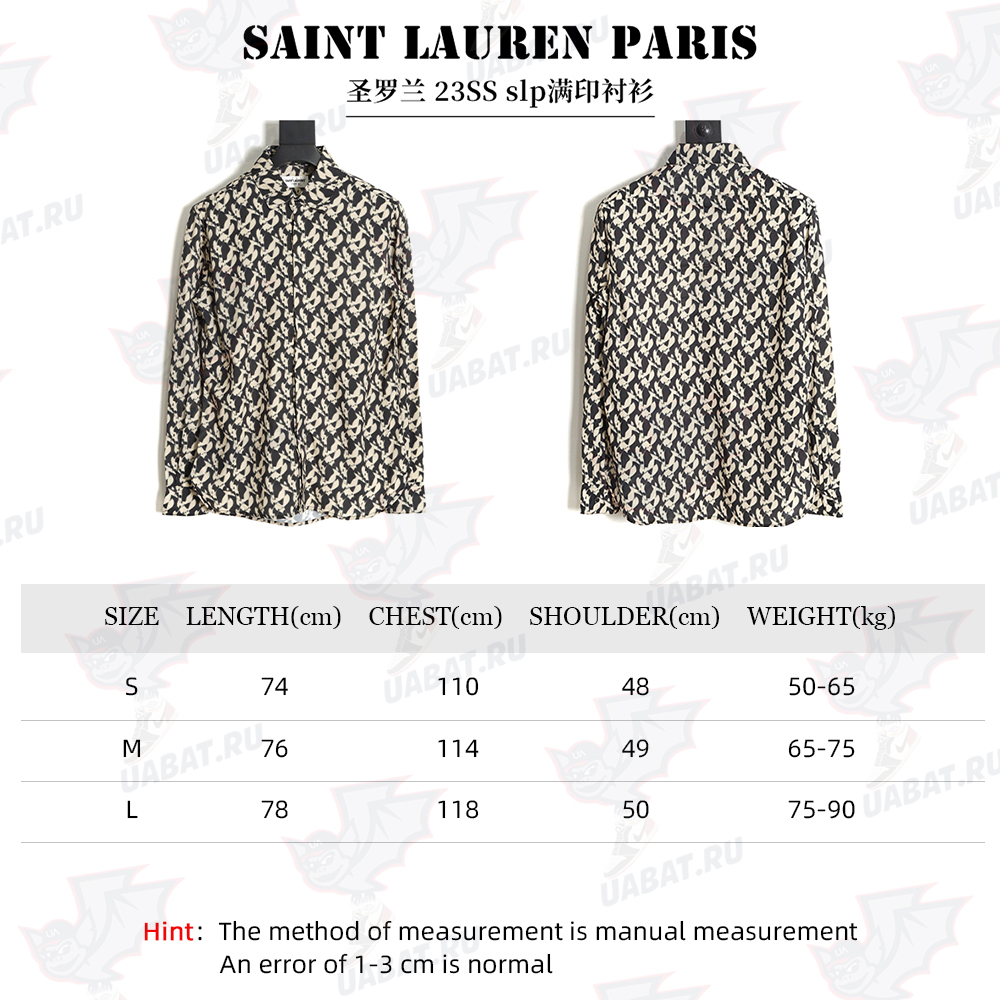 Saint Lauren Paris Saint Laurent 23SS slp printed shirt