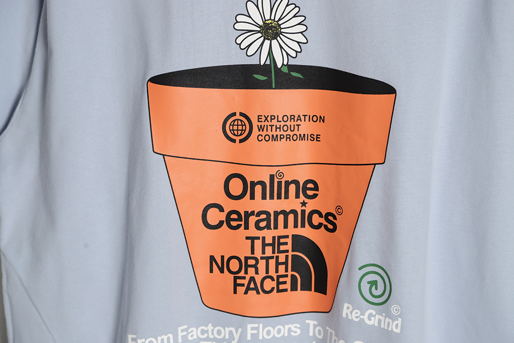 THE NORTH FACE x Online Ceramics north joint UE series small daisy short sleeves