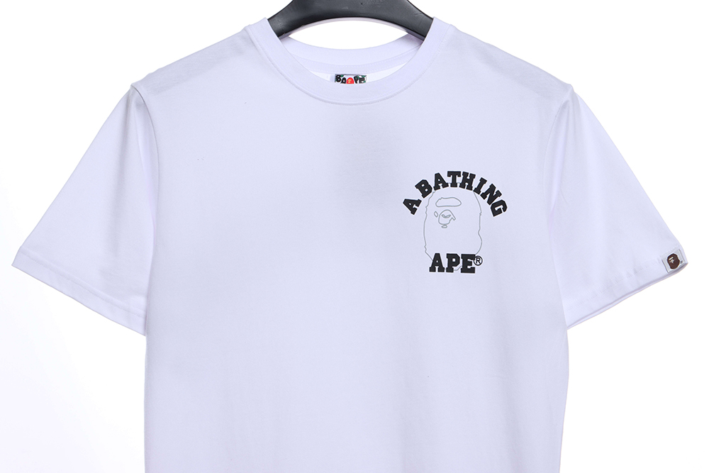 BAPE sketch ape head short sleeves
