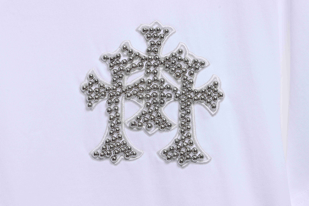 Chroo Heart Patch Horseshoe Cross Foam Bead Short Sleeves