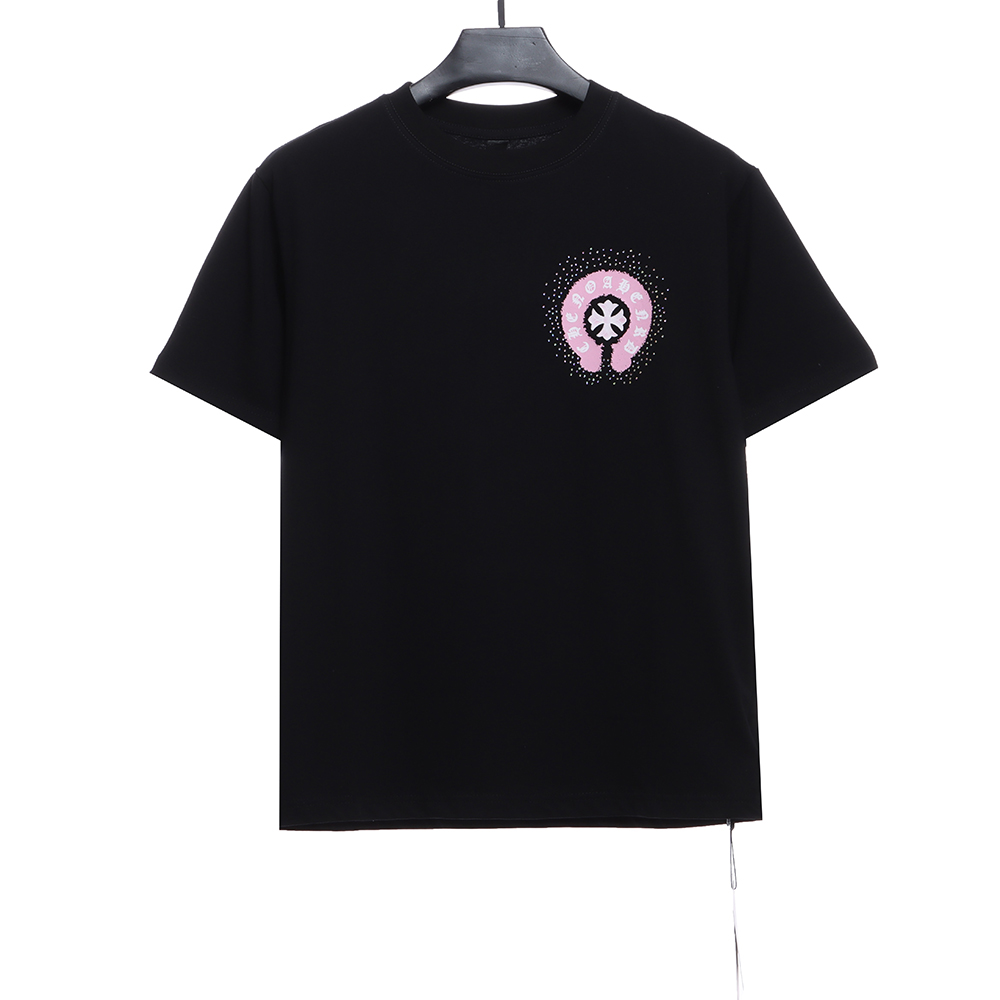 Chrome Heart Color Hot Diamond Washed Short Sleeves