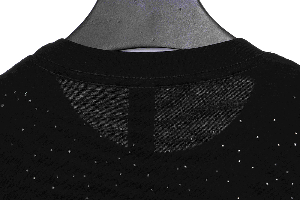 Chro Heart Starry Cross Ironing Diamond Short Sleeves