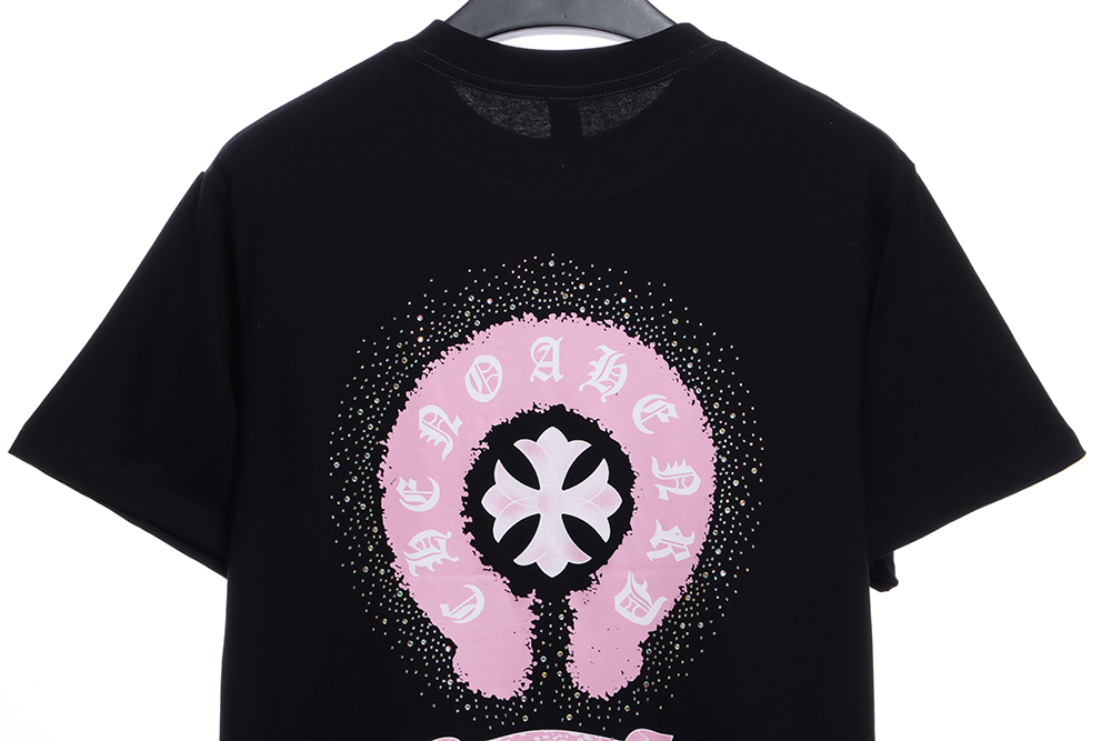Chrome Heart Color Hot Diamond Washed Short Sleeves