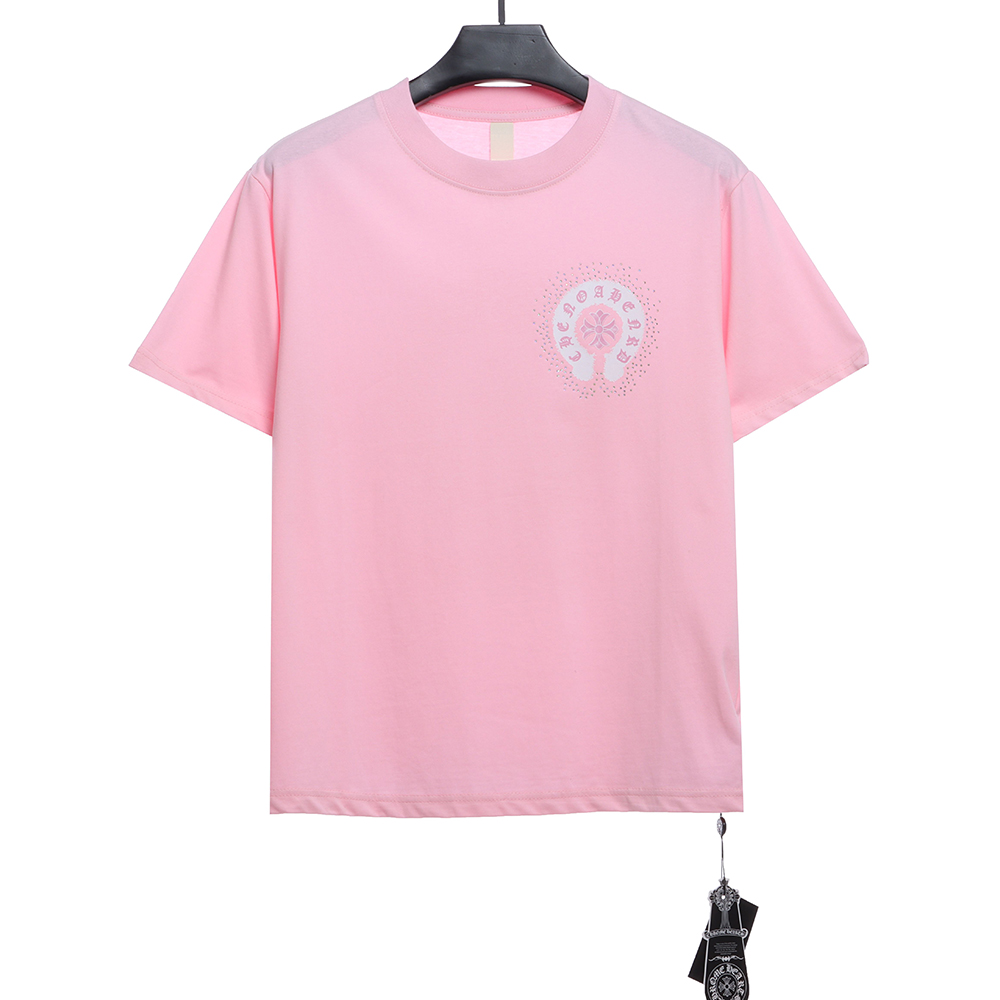 Chloe heart color hot diamond washed short sleeve TSK1