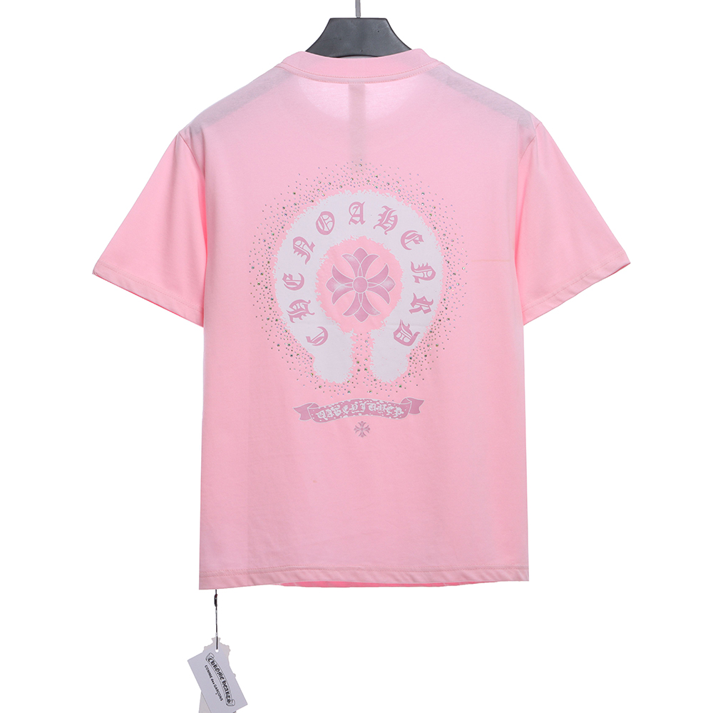 Chloe heart color hot diamond washed short sleeve TSK1