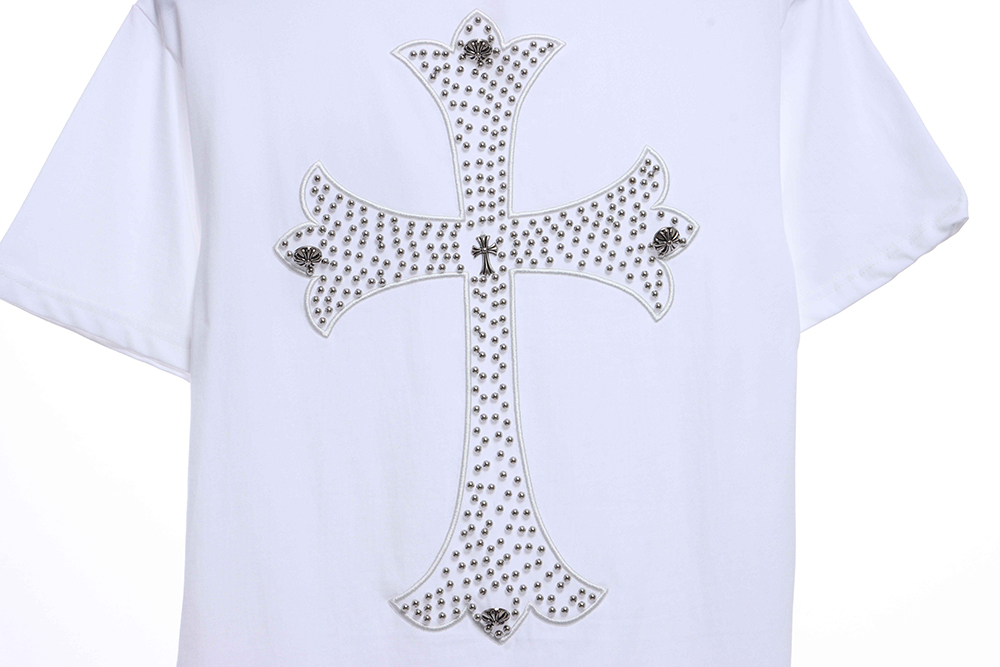 Chroo Heart Patch Horseshoe Cross Foam Bead Short Sleeves