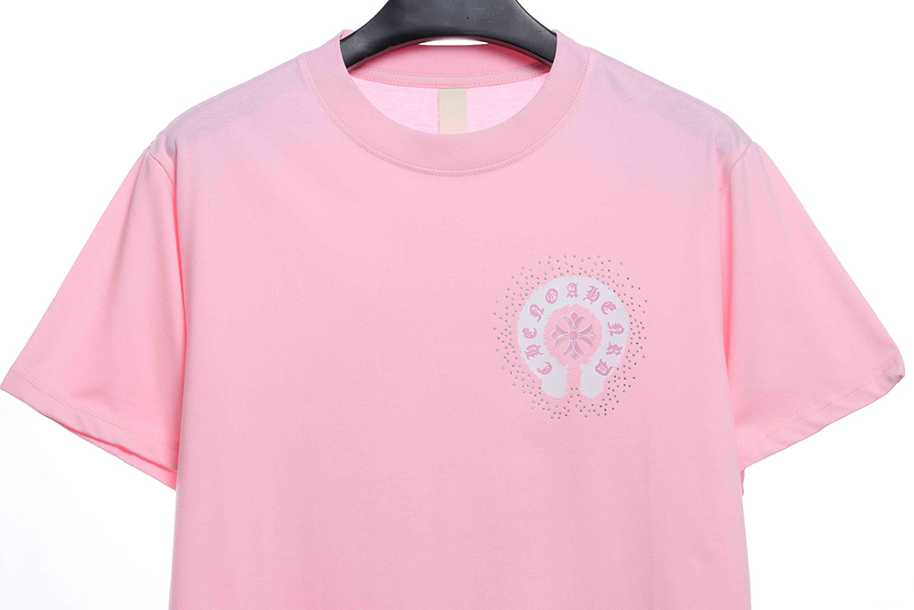 Chloe heart color hot diamond washed short sleeve TSK1
