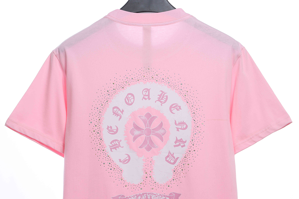 Chloe heart color hot diamond washed short sleeve TSK1