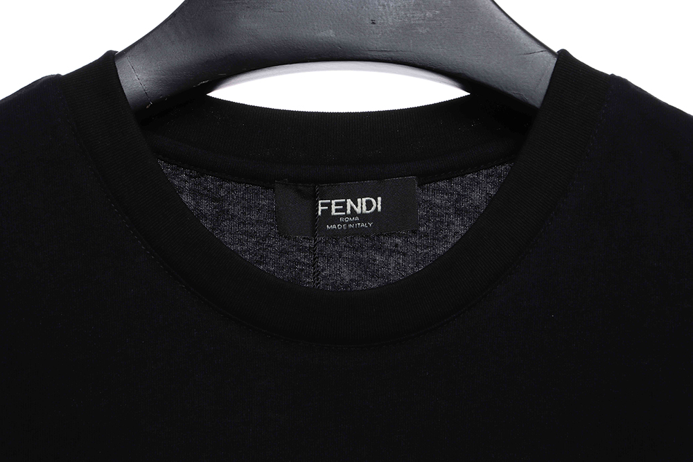 Fendi Graffiti Logo Letter Short Sleeve TSK2