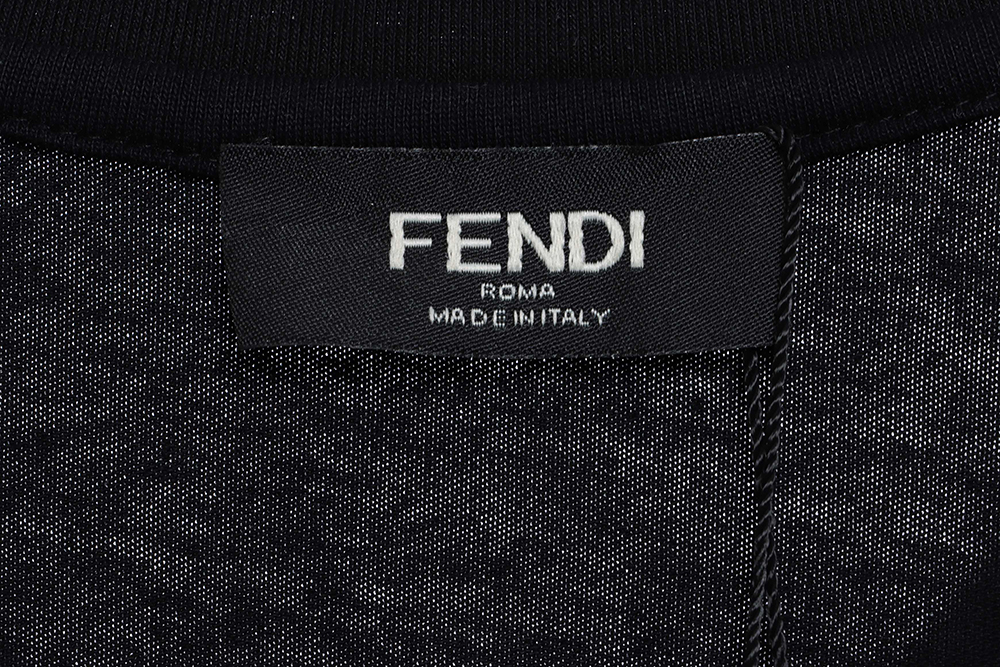 Fendi Graffiti Logo Letter Short Sleeve TSK2